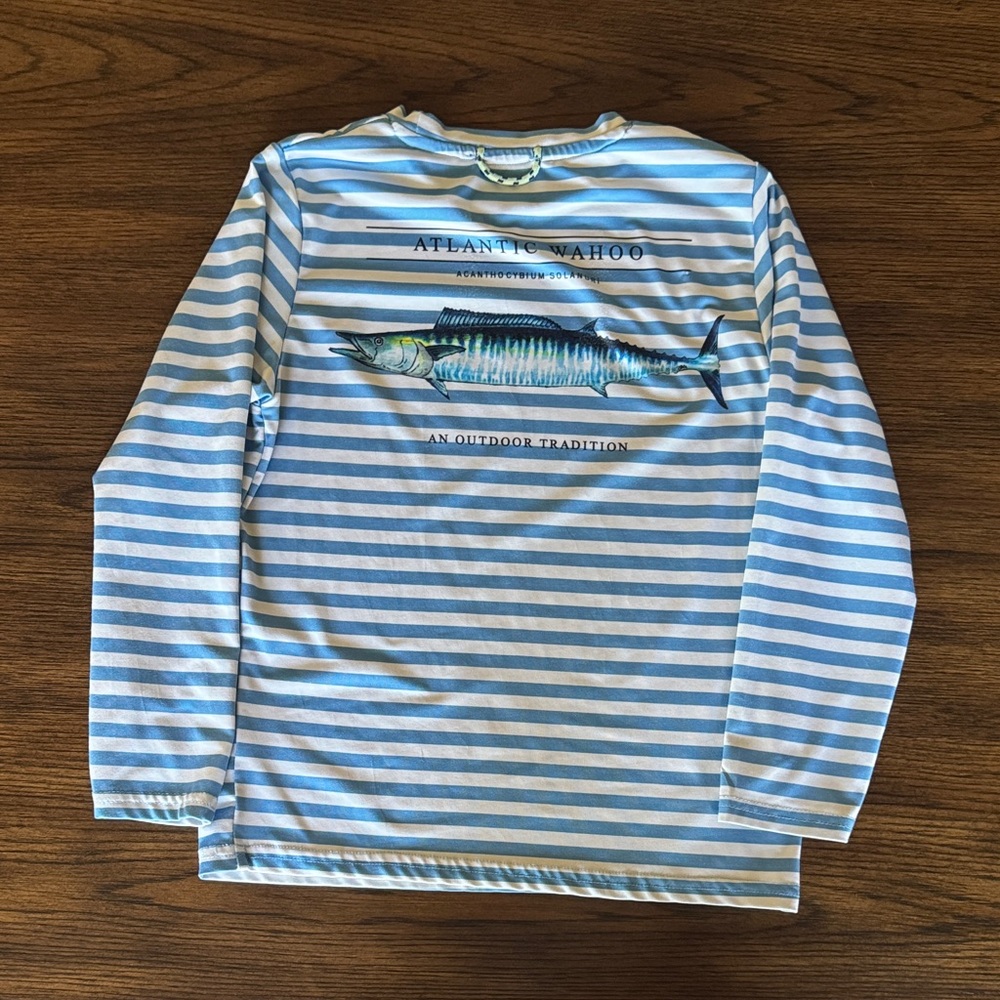 Prodoh Blue and White Striped Long-Sleeve Tee for Kids
